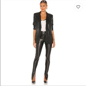 NWT WeWoreWhat Vegan Leather Stiletto Zip pants